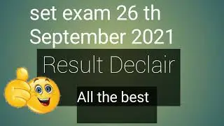 SET RESULT | 26  th September 2021 | Pune University Result Declair