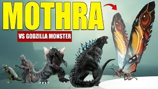 Mothra VS Godzilla Monsters | 3D Monster Size Comparison 2025