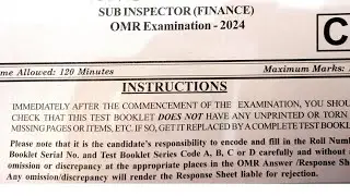 Finance Sub Inspector//Paper //Jkssb//Level //New Pattern// Must watch//Help full for other Exams .
