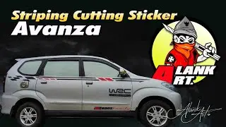 Striping avanza silver 2010 cutting Sticker