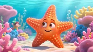 The Shy Starfish Wave Hello | Cute Ocean Rhyme for Kids | Nursery Rhymes & Songs for Children