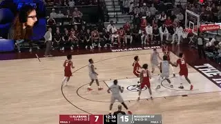 This luck is crazy - #18 Alabama vs Mississippi State Highlights | College Basketball 2025