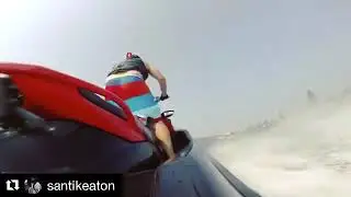 Jetski crash at high speed