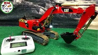 RC EXCAVATOR ENGINE SOUND || KID TOY TV || METAL UNBOXING  || REVIEW AND FIRST TIME IN DIRT