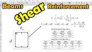 How To Calculate Shear Reinforcementof Beams and Compare With ETABS