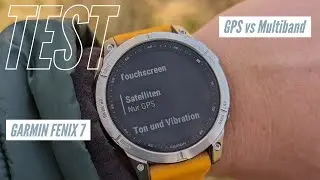 GPS-TEST: Garmin FENIX 7 Sapphire Solar GPS vs Multiband ⌚️
