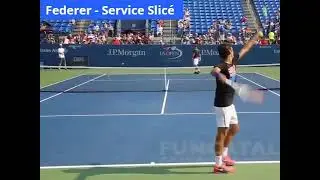 Tennis - Federer - Service slic&eacute;