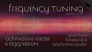 Aggression and Adrenaline Release - Pure Tone Binaural Beats & Isochronic Audio | Frequency Tuning