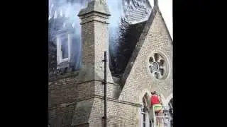 Firefighters battle massive blaze at Oxford's world-famous Randolph Hotel..