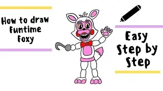 How to Draw Funtime Foxy | FNaF World