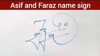 Asif and Fariz name signature || Signature ideas || calligraphy #signature #sign