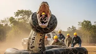 &ldquo;GIANT PYTHON ATTACKS RESCUE TEAM | Real Wildlife Rescue Gone Wrong&rdquo;