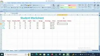 How to Make Student Marksheet in Excel #shorts #viral #viralvideo #excel