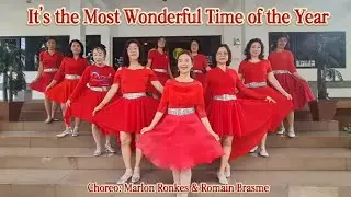 It's the Most Wonderful Time of the Year - Line Dance (Demo by Red Peony Line Dance)
