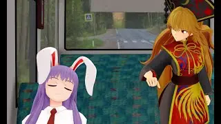 [Touhou MMD] Junko found Reisen in a bus