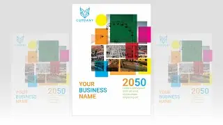 How to Create a Business Flyer Using Shapes & Multiply Blending Mode in Adobe Illustrator  Easy Grap