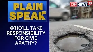 Potholes On Road | Civic Apathy In Hyderabad | Hyderabad News | English News Live
