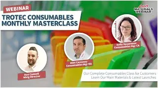 Laser Materials Masterclass⚡Our Complete Consumables Catalogue⚡Trotec Laser LIVE