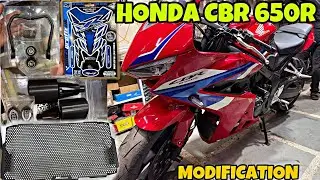 HONDA CBR 650R Top Notch Full Detailing Modification 😮| Frame Sliders | Tail Tidy |