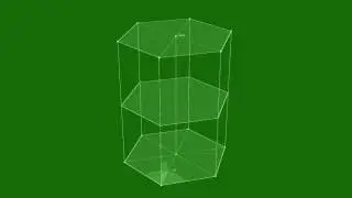 Hexagon Cube Element Green Screen