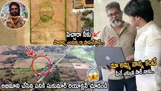 See How Director Sukumar Fan Shows Love with his ArtWork in his Farm | Pushpa 2 | Allu Arjun | FC