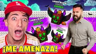 EL PADRE del NIÑO MILLONARIO ME AMENAZA Y ME DA +50 LUCKY BLOCKS (ELEFANTE DE FRESA)!