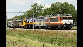Loktrein met RXP 9901, dubbele ICD en 1769 met Pullmanrijtuig