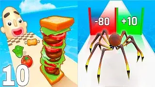 Sandwich Runner vs Anti Spiderman Run Counter Gameplay New Update 2026 Sandwich Runner 