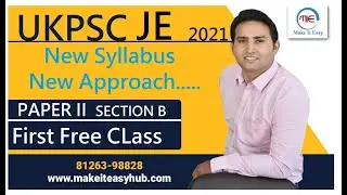 ukpsc je 2021, First Demo class | Full Syllabus with test series | ukpsc je classes by rahul sir