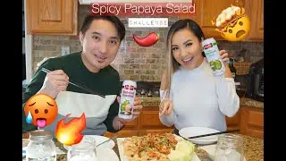 Spicy Papaya Salad Challenge ft. Cher Peek Lee (40 PEPPERS)