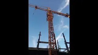 5-1:Tower crane installation: make the base foundation and balance arm block