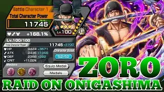 ZORO RAID ON ONIGASHIMA GAMEPLAY | ONE PIECE BOUNTY RUSH | OPBR