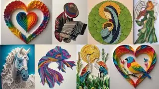 Diy Creative Quilling Paper Art | Easy Quilling Paper Wall Hanging crafts | Quilling For Beginners