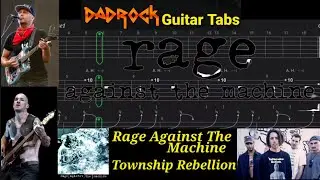 Township Rebellion - Rage Against The Machine - Урок по табулатуре для гитары и баса