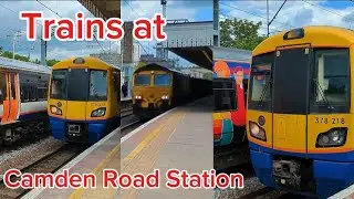 Trains at Camden Road Railway Station, Greater London