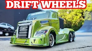 Rc10 American Custom Semitruck 6x6 drift wheels