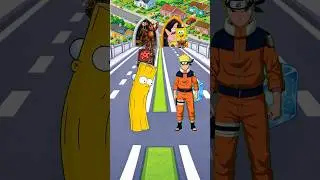 Bart Simpson vs Naruto vs SpongeBob vs Patrick vs Freddy 555% #games