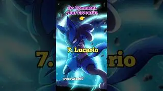 Top 10 Most Powerful Fighting Type Pok&eacute;mon 👊 🤛 😱 | Woow Facts #top10factsshorts #shorts #top10