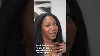 Most natural kinky straight wig install ever! #wiginstall #protectivestyles