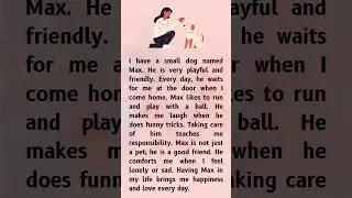 My Dog Max &ndash; Easy English Story for Beginners | Learn English with Pet Stories #readingeanglish