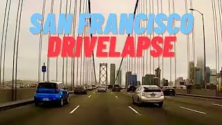 Driving Into San Francisco Across the Bay Bridge