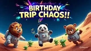 Birthday Chaos on Mars! | Kids Story in English | Animated Cartoon | Bedtime Story | Funny Story