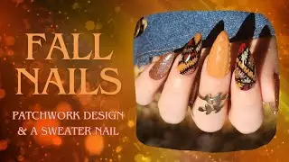 Fall Nails | #Patchwork Nails | Sweater Nail | Sundara Nails Gel Polish | #nailart #tutorial