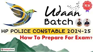 Udaan Batch: HP Police Constable Recruitment 2024-25 || How to Prepare for Exam?