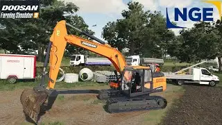 Doosan DX225 LC | Renault Kerax NGE | Farming Simulator 19