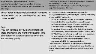 ADMISSIONS CREDIBILITY INTERVIEW BPP UNIVERSITY UK QUESTIONS ANSWERS WITH TIPS TO PASS INTERVIEW
