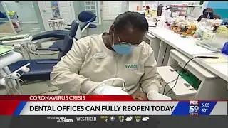 Dentist offices begin reopening across Indiana