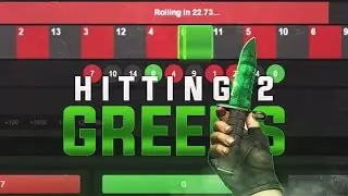 CS:GO Hitting 2 Greens + 10$ Coinflip!