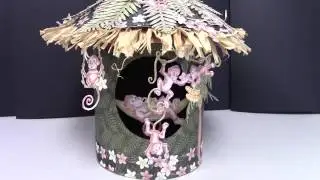 Monkeying Around Tiki Hut Tutorial by Valeri at JS Hobbies and Crafts