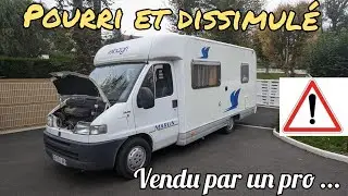 Camping-car : Cache-misère et humidité, encore une épave ? Vendu par un professionnel !